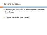 Analyzing Author's Claims Worksheet Answer Key as Well as before Class Take Out Your Schedules Of Reinforcement Works