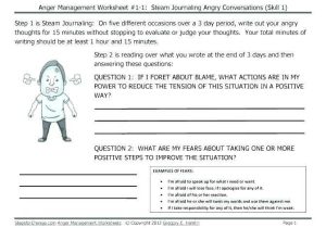Anger Management Worksheets for Kids Pdf as Well as Free Anger Management Worksheets Image Collections Worksheet Math