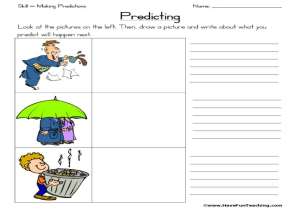 Anger Worksheets for Youth with Making Predictions Worksheet Cadrecorner
