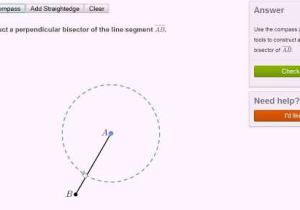 Angle Bisector Worksheet Answer Key as Well as Geometric Constructions Perpendicular Bisector Video