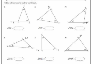 Angle Bisector Worksheet Answer Key with Triangle Angle Sum theorem Worksheet Doc Kidz Activities
