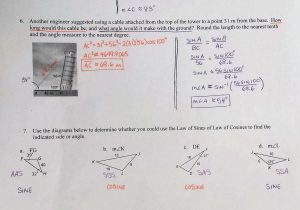 Angle Of Elevation and Depression Trig Worksheet Along with Angle Elevation and Depression Worksheet with Answers Choice