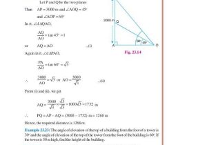 Angle Of Elevation and Depression Worksheet with Answers Also Trigonometric Ratios Of some Special Angles 21 638 Cb=