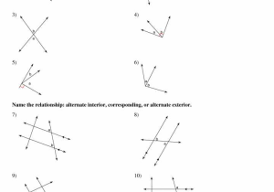 Angle Relationships Worksheet Answers Also Angle Mathts Angles Grade with Answers Geometry Measuring Math
