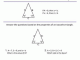 Angles In A Triangle Worksheet Along with Introduction to isosceles Triangles