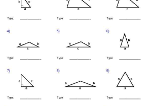 Angles In A Triangle Worksheet Also Geometry Worksheets
