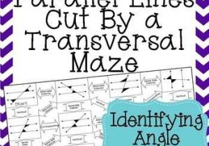 Angles In Transversal Worksheet Answer Key or Parallel Lines Cut by A Transversal Maze Identifying Angle Pairs
