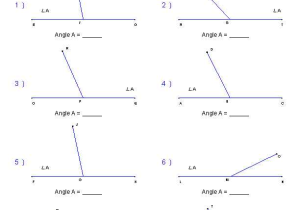 Angles On A Straight Line Worksheet Also Measuring Angles Worksheets Mathmatics Pinterest