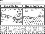 Animal Classification Worksheet Pdf Along with Magnificent Worksheets Kindergarten Ela Pre Munity Printab