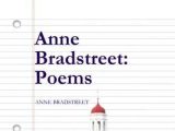 Anne Bradstreet Worksheet Answers Along with Anne Bradstreet Poems themes