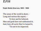 Anne Bradstreet Worksheet Answers and Read Ralph Waldo Emerson S "eros" to Mend A Wedding or