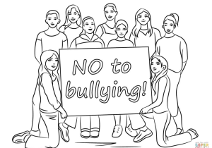 Anti Bullying Worksheets Along with Bullying Coloring Page Free Printable Coloring Pages Mcolo
