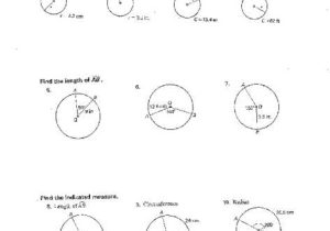 Arc Measure and Arc Length Worksheet Also Arcs and Chords Worksheet Choice Image Chord Guitar Finger Position