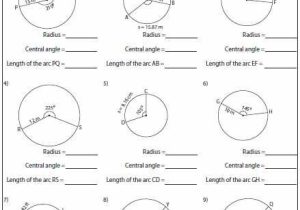 Arc Measure and Arc Length Worksheet as Well as 33 Best Geometry Worksheets Images On Pinterest