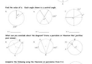 Arcs and Central Angles Worksheet Also Arcs and Chords Worksheet Choice Image Chord Guitar Finger Position