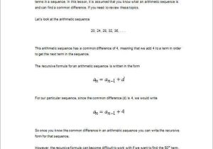 Arithmetic and Geometric Sequences Worksheet Pdf or Inspirational Arithmetic Sequence Worksheet Fresh Arithmetic