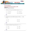 Arithmetic Sequence Worksheet 1 together with Arithmetic Sequences and Series Worksheet Worksheets for All