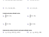Arithmetic Sequence Worksheet Algebra 1 with Arithmetic Sequence Worksheets with Answers Guvecurid