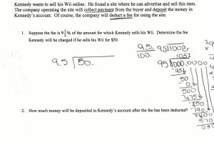 Arithmetic Sequences and Series Worksheet Answers with Finding Fees Students are asked to Plete A Multi Step Percent
