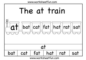 At Family Worksheets or Word Families and Best at Word Family Printable Worksheets
