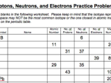 Atomic Number and Mass Number Worksheet as Well as New Protons Neutrons and Electrons Practice Worksheet Inspirational