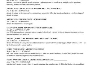 Atomic Structure Review Worksheet Answer Key Also atomic Structure Worksheet Answers