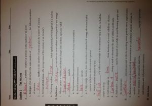 Atomic Structure Worksheet Answers Chemistry as Well as Periodic Table Of Elements Vocabulary Fresh Unique Chapter 6 the