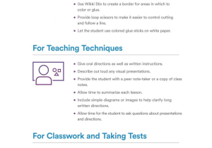 Auditory Processing Worksheets Along with at A Glance Classroom Ac Modations for Visual Processing issues
