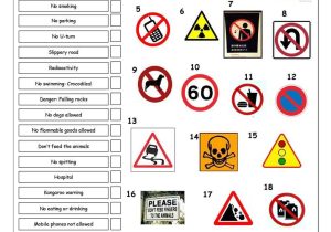 Auto Shop Worksheets together with Vocabulary Matching Worksheet Signs