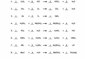 Balancing Chemical Equations Worksheet Answer Key 1 25 Along with Balancing Chemical Equations Worksheet Answers 1 25 Inspirational