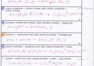 Balancing Chemical Equations Worksheet Answer Key Also Word Equations Worksheet Page 62 Sewdarncute