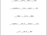 Balancing Chemical Equations Worksheet Grade 10 with Balancing Chemical Equations Worksheet Maker Customizable and