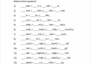 Balancing Chemical Equations Worksheet Pdf with Phet Balancing Chemical Equations Answers Lovely Balancing Chemical