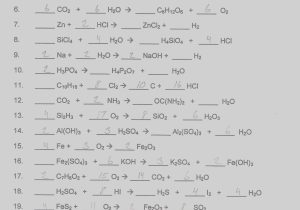 Balancing Chemical Equations Worksheet with Answers Grade 10 Along with Club Geek