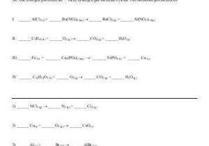 Balancing Equations Worksheet Pdf and Chapter 8 Balancing Equations Set 3