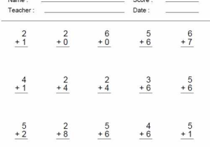 Basic Math Worksheets 1st Grade and 1st Grade Addition and Subtraction Worksheets Worksheets for All