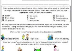 Behavior Worksheets for Kids as Well as 778 Best Counseling Worksheets Printables Images On Pinterest