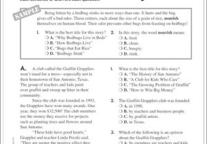 Big Business and Labor Worksheet Answer Key with Scholastic Success with Reading Tests Grade 4 by