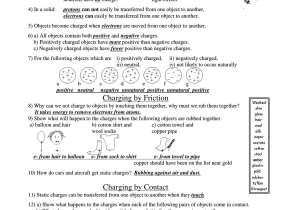 Bill Nye Energy Worksheet Answers and Bill Nye the Science Guy Static Electricity Worksheet Answers