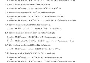 Bill Nye Light Optics Worksheet Answers Along with Wavelength Frequency and Energy Worksheet Fresh 117 Best Physics