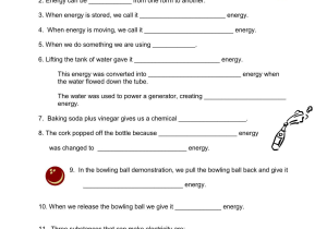 Bill Nye the Science Guy Energy Worksheet as Well as Bill Nye Energy Worksheet Answers Choice Image Worksheet Math for Kids