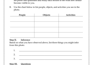 Bill Of Rights Amendments Worksheet with Analysis Worksheet Step I Observation A Study the Photograph