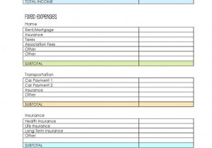 Blank Budget Worksheet or 18 Bud Planning Worksheets Waa Mood