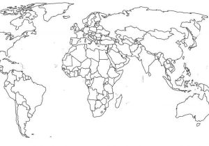 Blank World Map Worksheet Pdf and Blank World Map to Fill In Continents New Blank World Map Continents