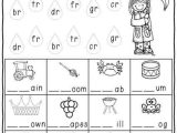 Blends and Digraphs Worksheets and Printables January Print and Do Winter No Prep Math and Literacy