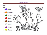 Brown Worksheets for Preschool as Well as Preschool Color by Number Printable Worksheet
