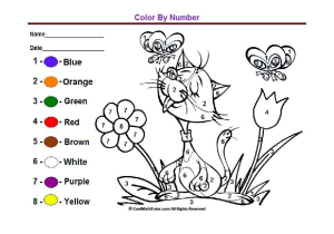Brown Worksheets for Preschool as Well as Preschool Color by Number Printable Worksheet