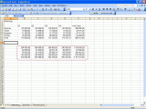 Budget Worksheet Excel and Advanced Excel Consolidation Screen Shots