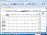 Budget Worksheet Excel as Well as 12 Month Sales forecast Excel Template 4dummiesorg