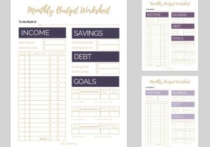 Budget Worksheet Template and 6 Free Monthly Bud Printables that are Proven to Help You